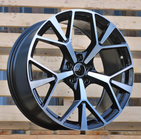 R20x8.5  5X112  ET  38  66.5  3S1385  Black Polished (MB)  For AUD  (K4)  (HYBRID FORGED New Q3)