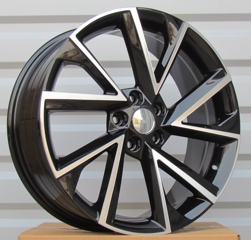 R18x7.5  5X112  ET  43  57.1  FE181  Black Polished+Powder Coating (MBPC)  For SKODA  (P)