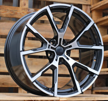 R19x8  5X120  ET  36  72.6  B5601  Black Polished (MB)  For BMW  (K2)  (Rear+Front)