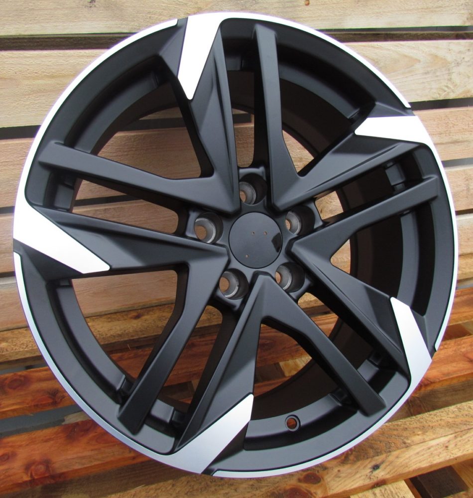 R17x7.5  4X108  ET  25  65.1  XE170  (BK5788)  Black Polished Half Matt (MBHM)  For PEUG  (K2+M)