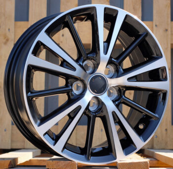R15x6  5X100  ET  39  54.1  L1051  (IN0099)  Black Polished (MB)  For TOYOT  (Z6)