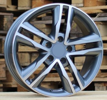 R17x7.5  5X120  ET  50  65.1  BK424  Grey Polished (MG)  For VW  (K2+P)  (4x4 (max 1250kg))