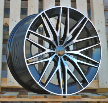 R22x10  5X112  ET  56  66.6  FBX387  Black Polished (MB)  For MER  (K3)  (HYBRID FORGED Rear+Front)