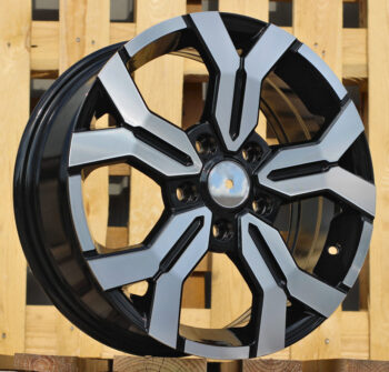 R17x6.5  5X114.3  ET  50  66.1  B1110  Black Polished (MB)  For DACIA  (P)