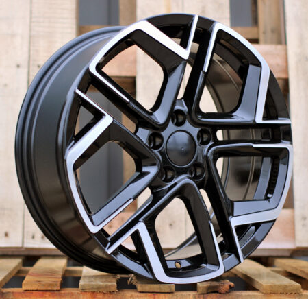 R20x8.5 5X112 ET 38 57.1 Y1243 (IN5667) Black Polished (MB) For VW (K8) (NEW Model)