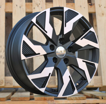 R17x7  5X114.3  ET  45  66.1  IN3521F  Black Polished Half Matt (MBHM)  For RENAU  (Z5+M)  (HYBRID FORGED (max 1250kg))