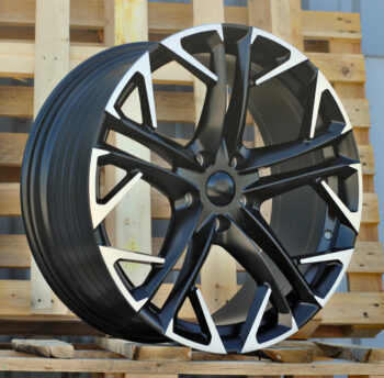 R18x8  5X112  ET  38  57.1  YF5719  Black Polished Half Matt (MBHM)  For CUPRA  (Z5)  (HYBRID FORGED)