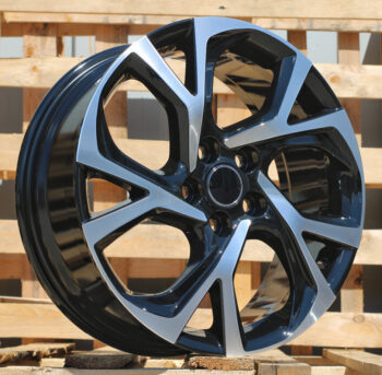 R17x7  5X114.3  ET  45  60.1  FE132  (FBX405)  Black Polished (MB)  For TOYOT  (K7+A+Z3+M)  (HYBRID FORGED)