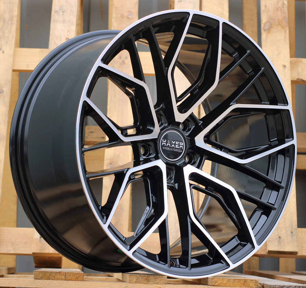R19x9.5  5X112  ET  20  66.5  HX015F  (3S5981)  Black Polished (MB)  For HAXER  (K4)  (HYBRID FORGED)