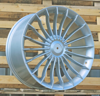 R21x10  10X112/120  ET  41  72.6  BK273  (A1004)  Silver Shining (SS)  For BMW  (P)  (ALPINA Style Rear+Front)