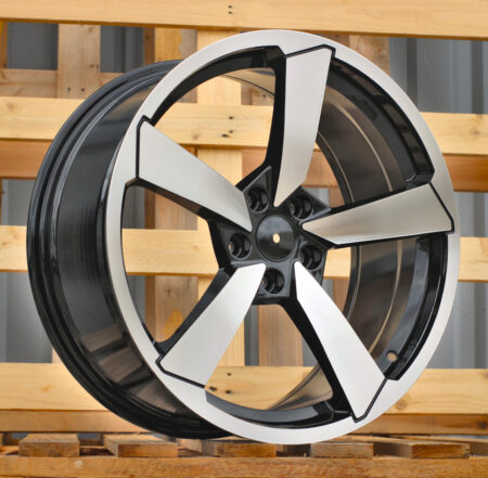 R19x8.5 5X112 ET 32 66.5 F9781 Black Polished (MB) For AUD (Z3) (HYBRID FORGED)