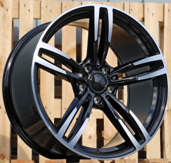 R19x8.5  5X120  ET  35  72.6  BK855  (BY1121)  Black Polished (MB)  For BMW  (Z3+Z1)  (Rear+Front)