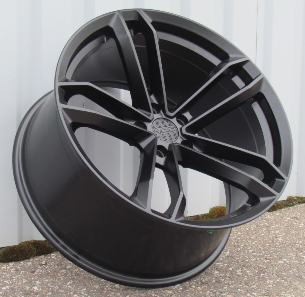 R19x8.5  5X108  ET  40  73.1  D5276  (HX023)  Black Half Matt (BLHM)  For HAXER  (K3)  (Rear+Front)