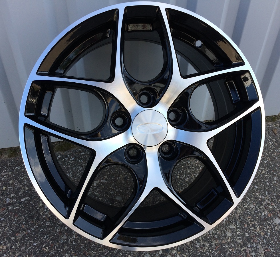 R16x6.5  5X108  ET  52  63.4  BK857  Black Polished (MB)  For FORD  (L6)