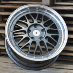 R18x9  5X120  ET  35  72.6  A1025  Gun Metal+Polished Lip (GMPL)  For RACIN  (P)  (Rear+Front Style BBS)
