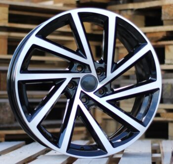 R16x6.5  5X112  ET  45  57.1  B5329  Black Polished (MB)  For VW  (P)