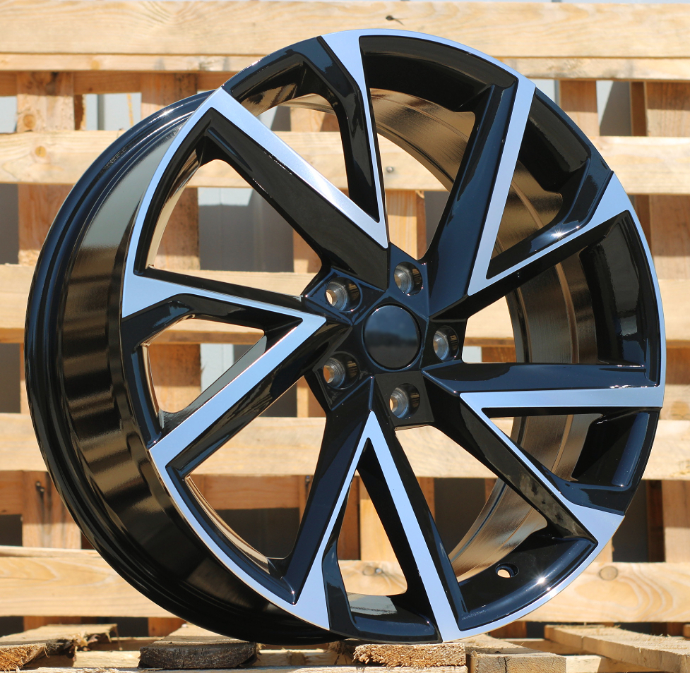 R19x8  5X112  ET  41  57.1  I5568  Black Polished (MB)  For SKODA  (P2)