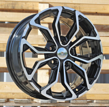 R17x7  4X100  ET  44  60.1  XF260  (BK1058)  Black Polished (MB)  For RENAU  (R+L1)