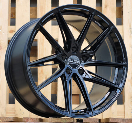 R18x8 5X112 ET 35 66.6 HX08F (23140) Black (BL) For HAXER (K7) (HYBRID FORGED)