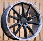 R20x8.5  5X112  ET  40  66.6  B1413  Black Half Matt+Polished Lip (BLHMPL)  For MER  (K5)  ((AKC 120 Eur))