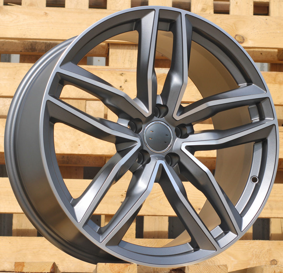 R20x9  5X112  ET  37  66.5  BK690  (BY1126)  Grey Polished Half Matt (MGHM)  For AUD  (Z2)