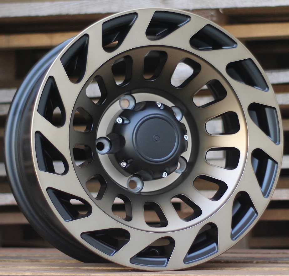 R15x8  6X139.7  ET  0  110.1  L2143  Black Half Matt (BLHM)  For 4X4