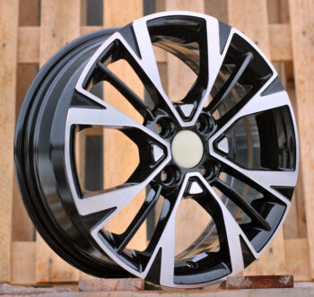 R15x6  4X100  ET  51  54.1  Y1127  Black Polished (MB)  For KIA  (R+L1)