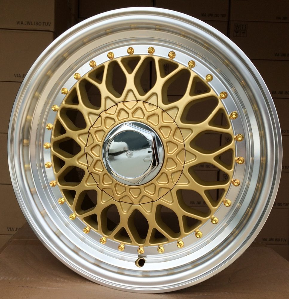 R13x6  8X100/108  ET  30  67.1  BY479  (LU247)  Gold+Polished (YP)  For RACIN