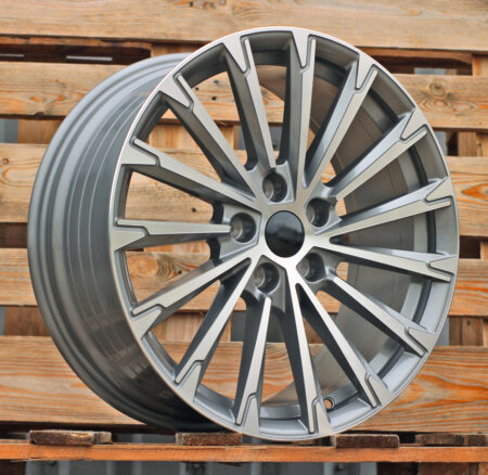 R18x8  5X112  ET  45  57.1  YF0446  Grey Polished (MG)  For SKODA  (P1)  (HYBRID FORGED)