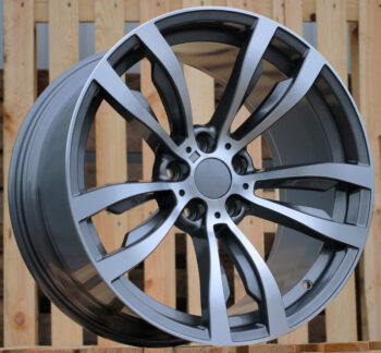 R20x11  5X120  ET  37  74.1  B1057  Grey Polished (MG)  For BMW  (P+Z3)  (Rear+Front)