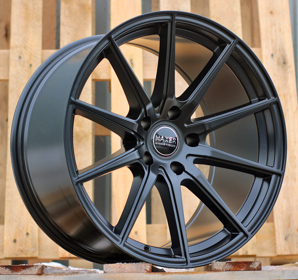 R19x9  5X120  ET  20  72.6  HX034  (B5797)  Black Half Matt (BLHM)  For HAXER  (Z7)  (Rear+Front)