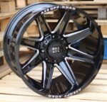 R20x9.5  6X139.7  ET  15  106.1  B1551  Black Matt (BM)  For 4X4  (K3)  (Black Matt+Milling)