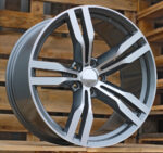 R20x8.5  5X112  ET  25  66.6  B5327  Grey Polished+Powder Coating (MGPC)  For BMW  (K2)  (Rear+Front)