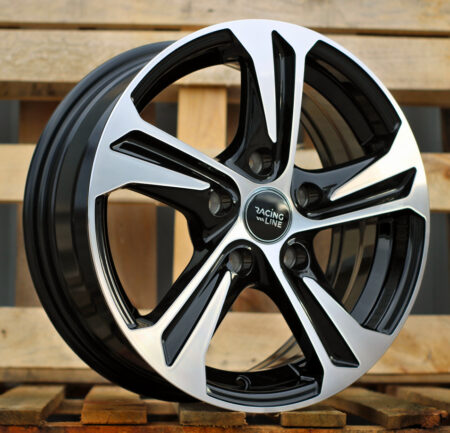 R16x6.5 5X108 ET 40 67.1 B1242 Black Polished (MB) For RACIN (K4+K2)