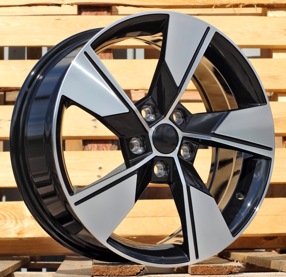 R17x7  5X112  ET  46  57.1  I5626  Black Polished (MB)  For SKODA  (P2)