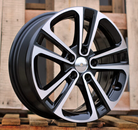 R16x6.5 5X108 ET 47 65.1 B5959 Black Polished (MB) For CITRO (R+K2) (HYBRID FORGED)
