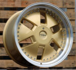 R20x9  5X112  ET  40  66.6  AT674  (LU1831)  Gold+Polished (YP)  For MER  (K3)  (MONOBLOCK Style Rear+Front)