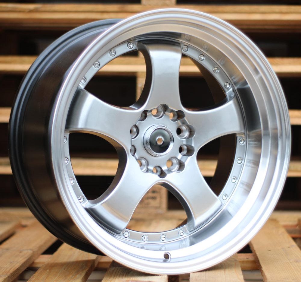 R18x8.5  10X114/120  ET  25  74.1  LU002  Hyper Black (HB)  For RACIN  (P1)  (REAR+FRONT STYLE JAPAN)