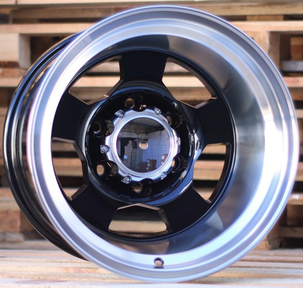 R15x12  6X139.7  ET  M78  110.1  BY472  Black+Polished Lip (BLPL)  For 4X4  (P2)