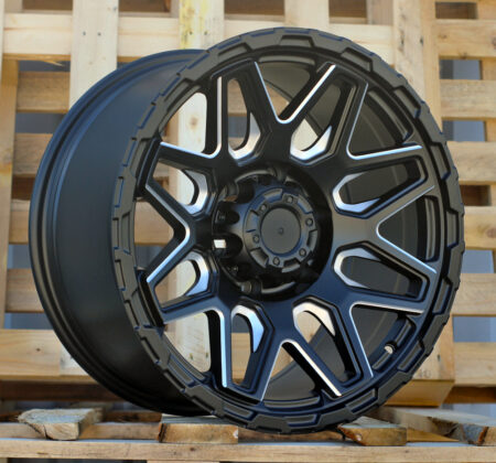 R17x9 6X139.7 ET 0 110.1 JT257 Black Matt (BM) For 4X4 (K3) (MB+Milling Spoke)