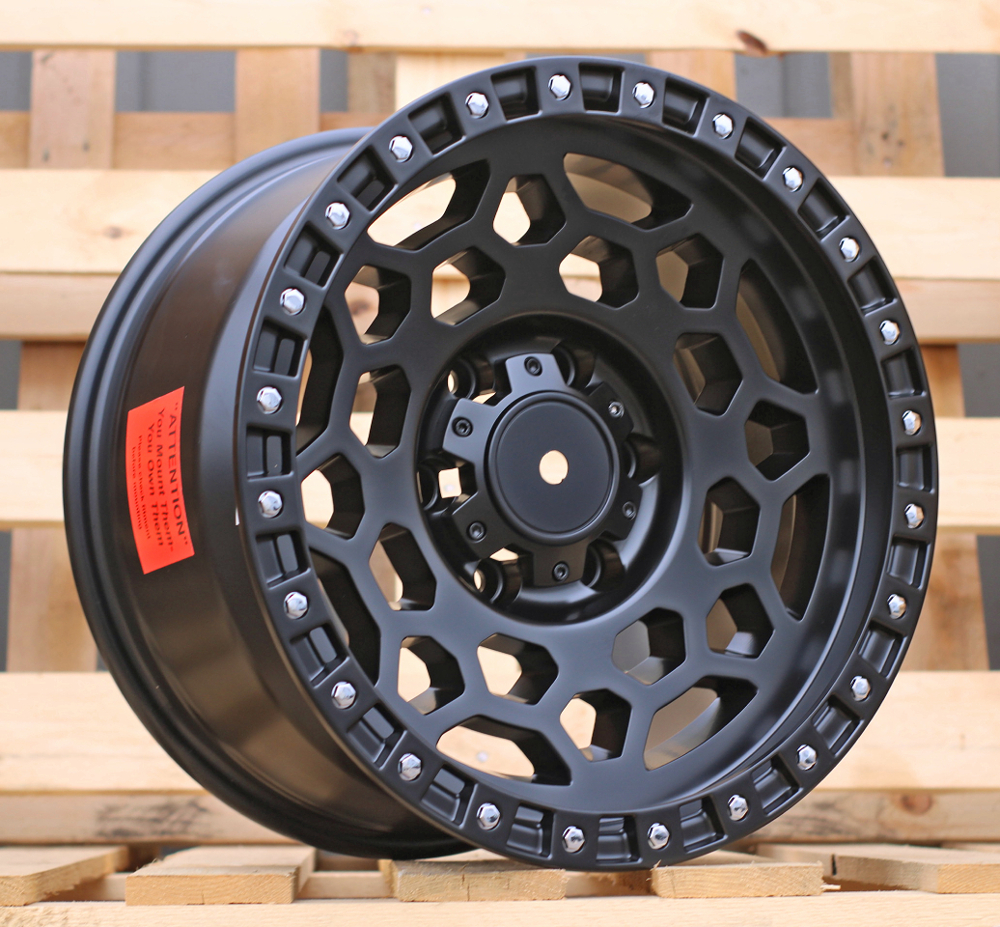 R17x9  6X139.7  ET  0  106.1  D1951  Satin Black (SB)  For 4X4  (K3)