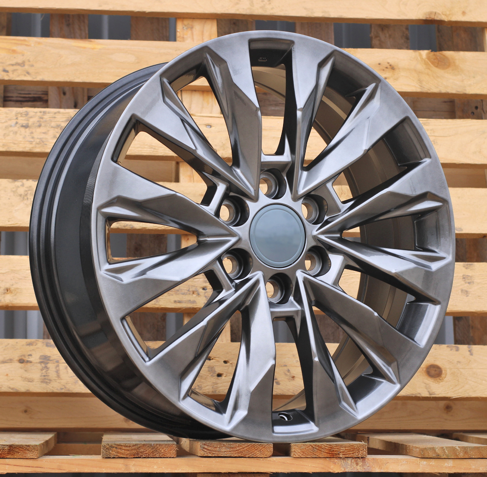 R18x8  6X139.7  ET  25  106.1  Y0185  (H880F)  Black Polished (MB)  For TOYOT  (K7)  (HYBRID FORGED)