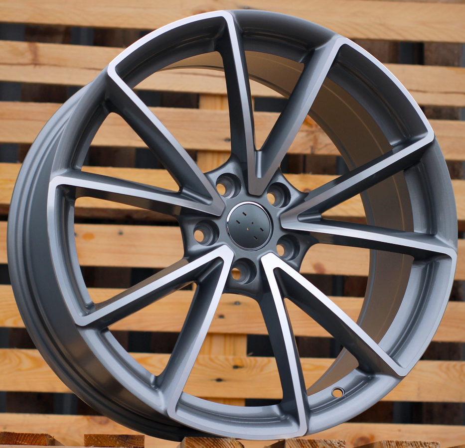 R18x8  5X112  ET  42  66.5  BK703  Grey Polished+Powder Coating (MGPC)  For AUD  (P)