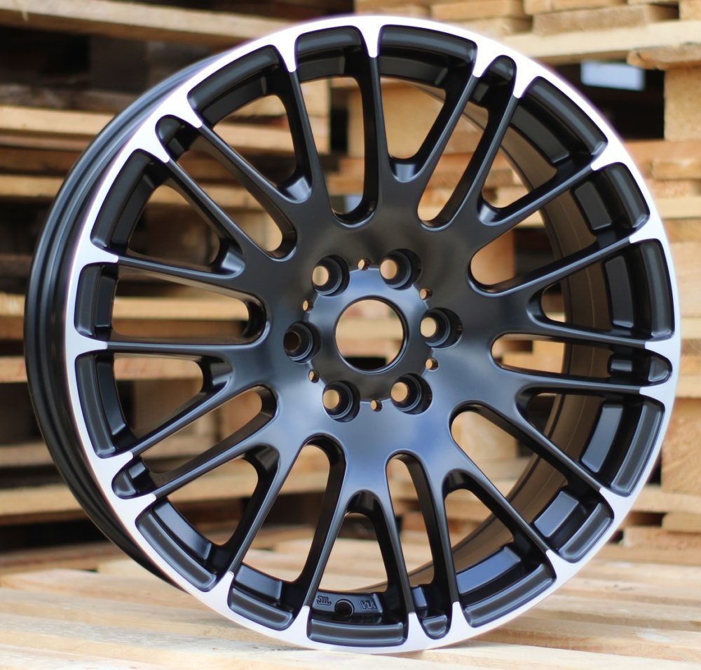 R20x8.5  5X108  ET  40  73.1  BY913  Black Half Matt+Polished Lip (BLHMPL)  For RACIN  (K7)