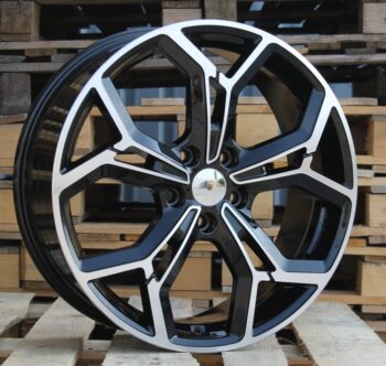 R16x6.5  5X114.3  ET  50  67.1  FE190  (YF5690)  Black Polished (MB)  For KIA  (K7)  (HYBRID FORGED)