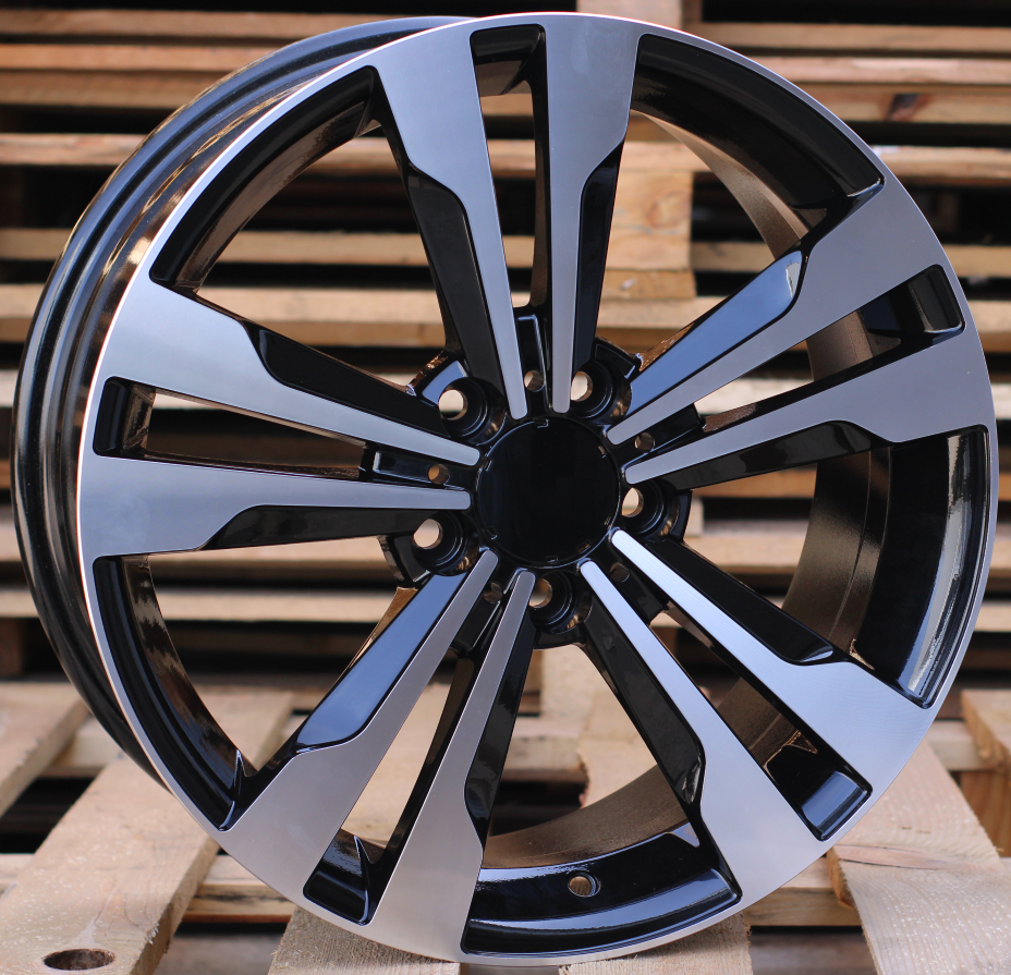 R17x7.5  5X112  ET  44  66.6  BK754  (FR936/QC1106)  Black Polished (MB)  For MER  (K7)