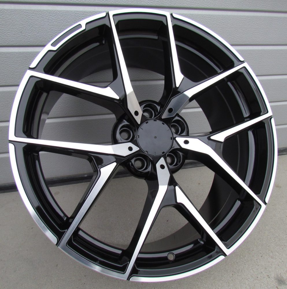 R19x9.5  5X112  ET  35  66.6  XE137  (BY1225)  Black Polished (MB)  For MER  (K3)  ((Front+Rear))