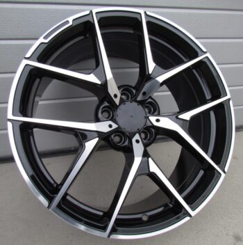 R18x8  5X112  ET  35  66.6  XE137  (YF5726)  Black Polished (MB)  For MER  (K7)  (HYBRID FORGED)