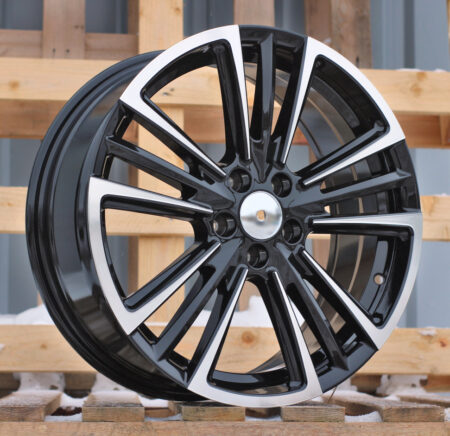 R17x7 5X100 ET 47 57.1 Y1257 Black Polished (MB) For SEAT (Z7)