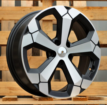 R18x6.5  5X114.3  ET  32  66.1  Y1274  Black Polished Half Matt (MBHM)  For DACIA  (R)  (NEW Model)